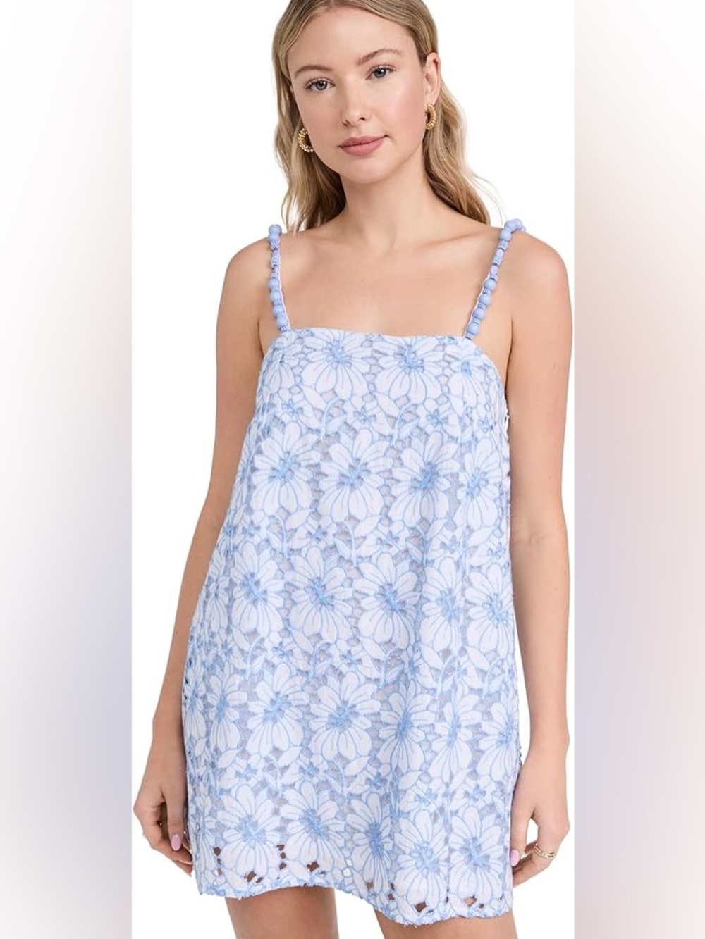 Karla Eyelet Blue Dress